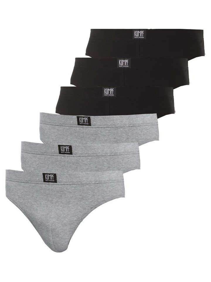 KUMPF Slip 6er Sparpack Herren Slip Bio Cotton (Spar-Set, 6-St) - von KUMPF