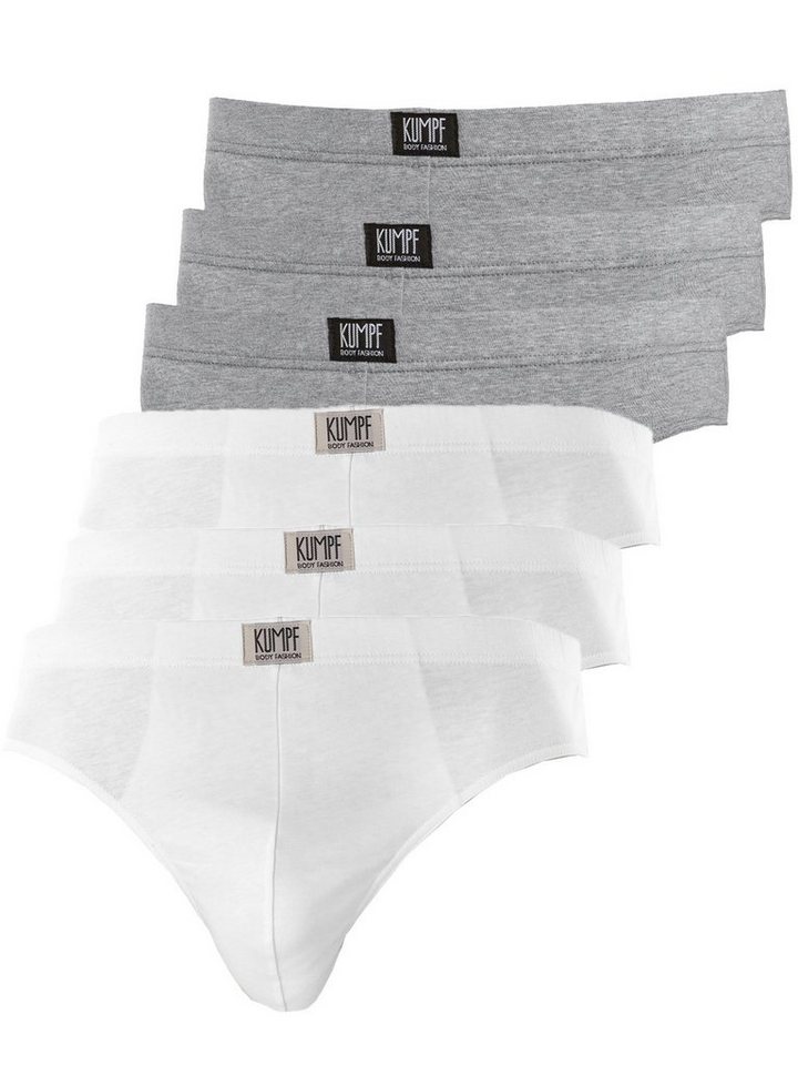 KUMPF Slip 6er Sparpack Herren Slip Bio Cotton (Spar-Set, 6-St) - von KUMPF