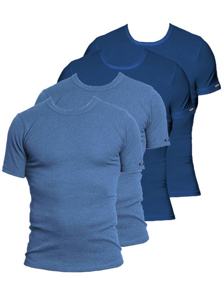 KUMPF Unterziehshirt 4er Sparpack Herren T-Shirt Bio Cotton (Spar-Set, 4-St) hohe Markenqualität von KUMPF