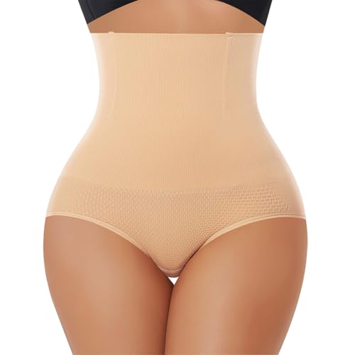 KUMSODE Damen Bauchweg Unterhose Miederhose Hohe Taille Miederslips Body Shaper Unterwäsche, M (50kg~60kg) von KUMSODE