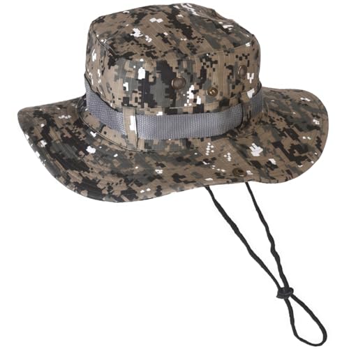 KUMSODE Sonnenschutz Hut Herren Outdoor Sonnenschutz Chapeau Abgerundeter Hut Dschungelhut für Tactical Airsoft Paintball Aufstieg Camping von KUMSODE
