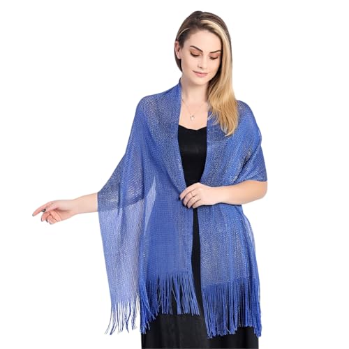 KUMSODE Stola Damen Halstuch Sommer Schal Damen Festliche Stola Stola Für Abendkleid Glitzer Schal für Brautkleid Hochzeit Scarf von KUMSODE
