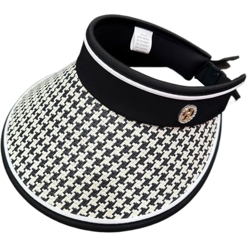 KUMSODE Visor Cap Damen Sonnenkappe Sonnenschild Sonnenschutz fürs Gesicht Verstellbare Visier Kopfbedeckung Sommer, Festival, Urlaub von KUMSODE