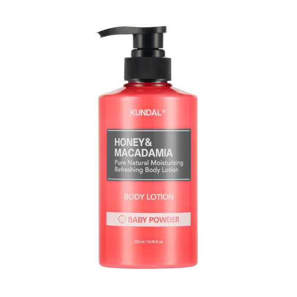 KUNDAL - Honey & Macadamia Pure Body Lotion - 500ml - Baby Powder von KUNDAL