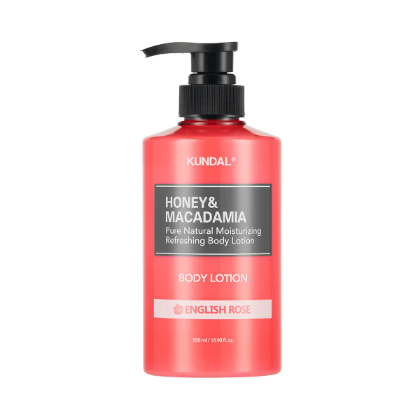 KUNDAL - Honey & Macadamia Pure Body Lotion - 500ml - English Rose von KUNDAL
