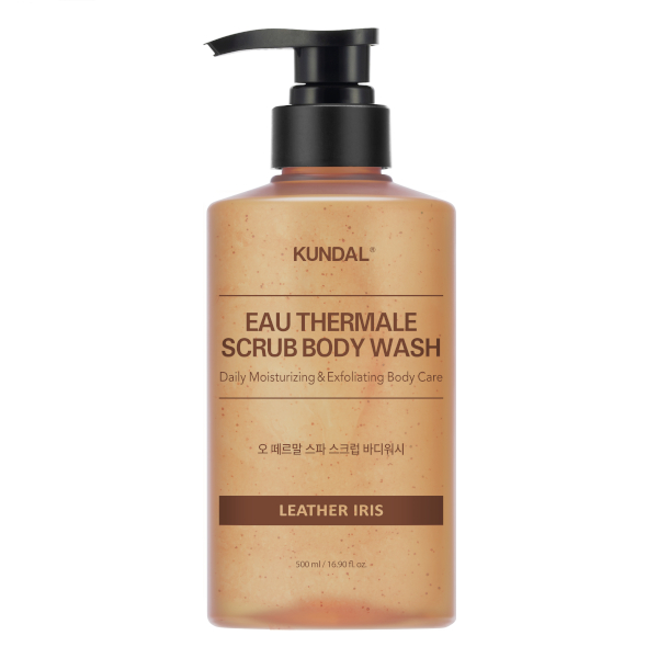 KUNDAL - Scrub Body Wash - 500ml - Leather Iris von KUNDAL