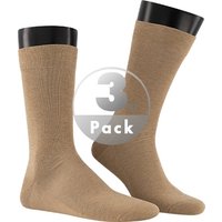 KUNERT Men Herren Socken beige Baumwolle unifarben von KUNERT Men