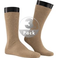 KUNERT Men Herren Socken beige Baumwolle unifarben von KUNERT Men