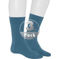 KUNERT Men Herren Socken blau Baumwolle unifarben von KUNERT Men