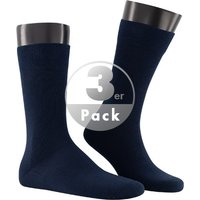 KUNERT Men Herren Socken blau Baumwolle unifarben von KUNERT Men