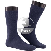 KUNERT Men Herren Socken blau Baumwolle unifarben von KUNERT Men