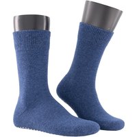 KUNERT Men Herren Socken blau Schur-Wolle unifarben von KUNERT Men