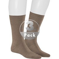 KUNERT Men Herren Socken braun Schurwolle unifarben von KUNERT Men