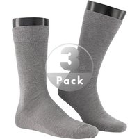 KUNERT Men Herren Socken grau Baumwolle unifarben von KUNERT Men