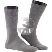 KUNERT Men Herren Socken grau Baumwolle unifarben von KUNERT Men