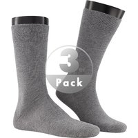 KUNERT Men Herren Socken Grau Baumwolle unifarben von KUNERT Men
