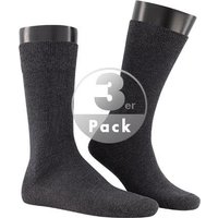 KUNERT Men Herren Socken grau Baumwolle unifarben von KUNERT Men