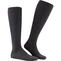 KUNERT Men Herren Kniestrümpfe grau Baumwolle & Mix unifarben von KUNERT Men