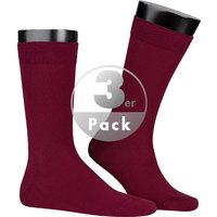 KUNERT Men Herren Socken rot Baumwolle unifarben von KUNERT Men