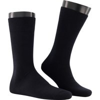 KUNERT Men Herren Socken blau Merinowolle unifarben von KUNERT Men