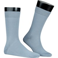 KUNERT Men Herren Socken blau Baumwolle unifarben von KUNERT Men