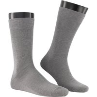 KUNERT Men Herren Socken grau Baumwolle unifarben von KUNERT Men