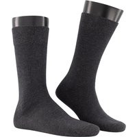 KUNERT Men Herren Socken grau Baumwolle unifarben von KUNERT Men