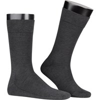 KUNERT Men Herren Socken grau Baumwolle unifarben von KUNERT Men