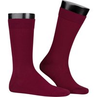 KUNERT Men Herren Socken rot Baumwolle unifarben von KUNERT Men