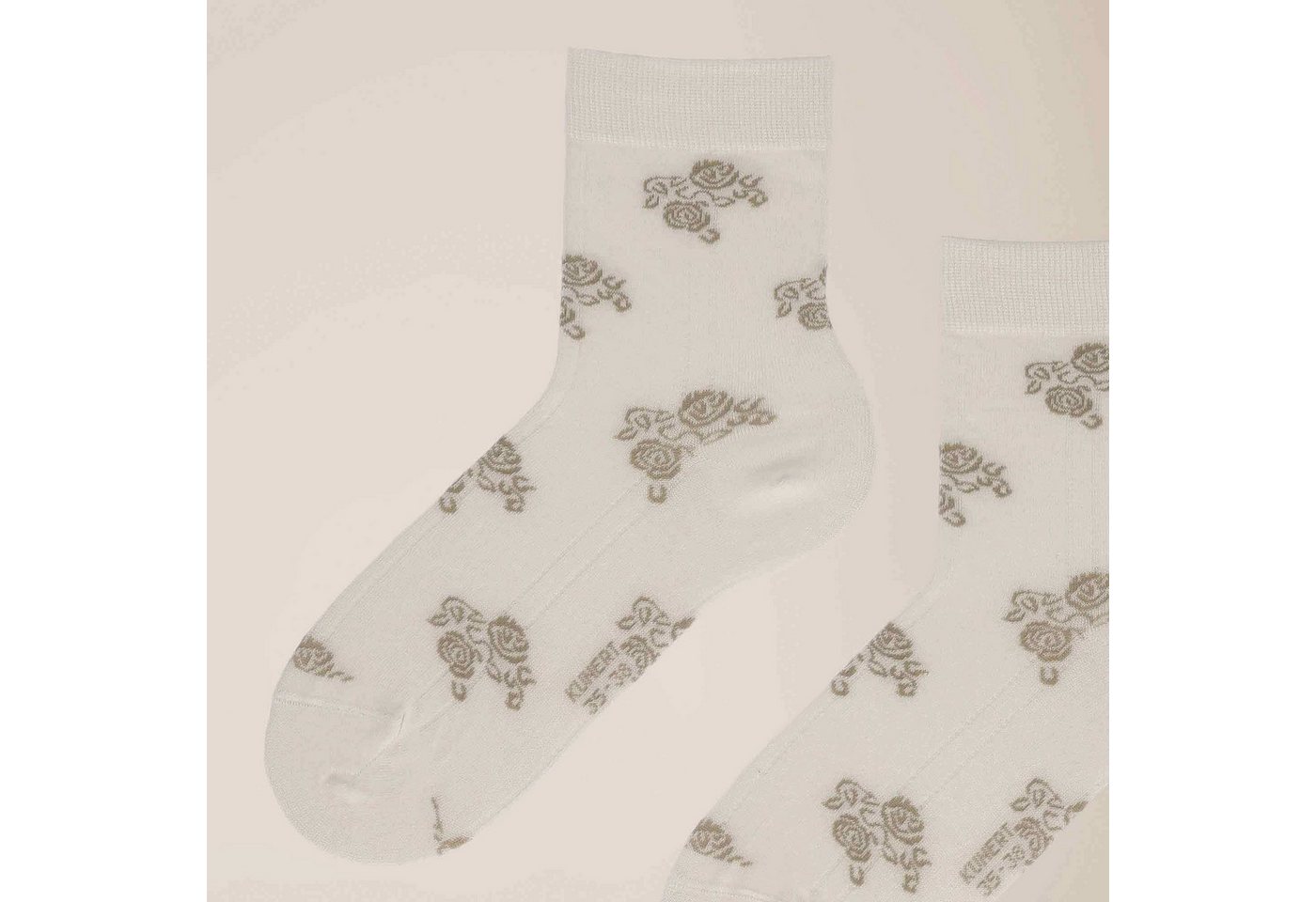 KUNERT Basicsocken Ajour Flowers (1-Paar) Socken mit Blumen-Muster von KUNERT