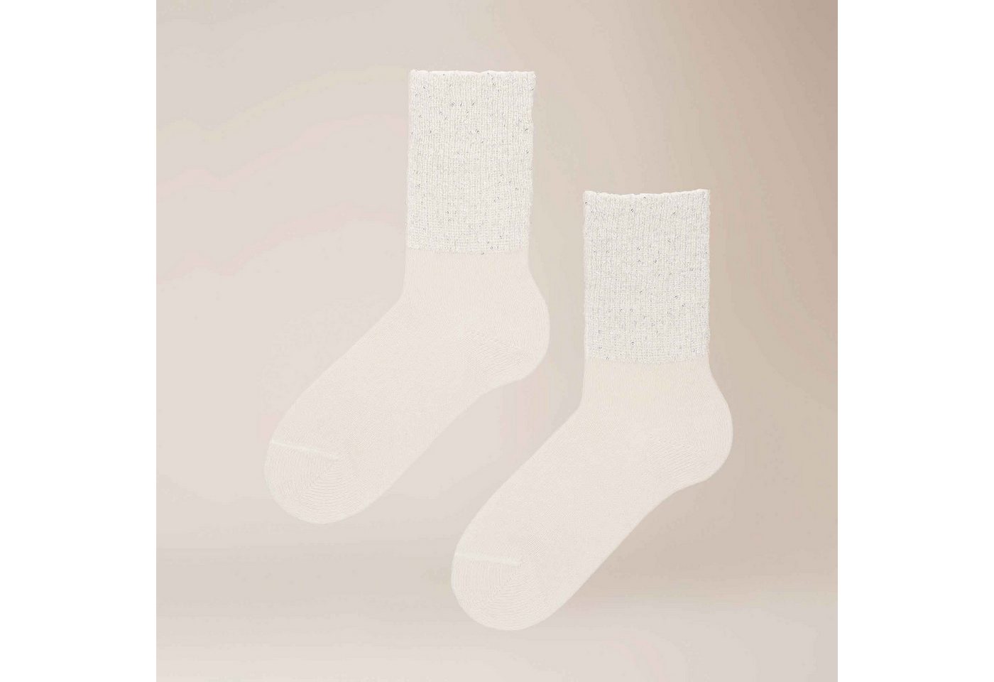 KUNERT Basicsocken Cosy Celebration (1-Paar) Socken mit glänzenden Pailletten von KUNERT