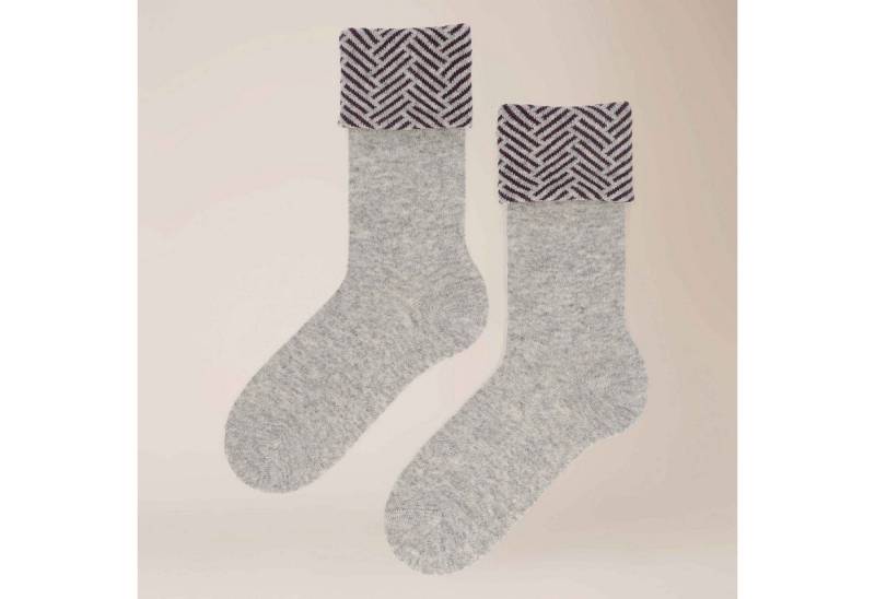 KUNERT Basicsocken Fold Up (1-Paar) Socken mit gemustertem Umschlagbund von KUNERT