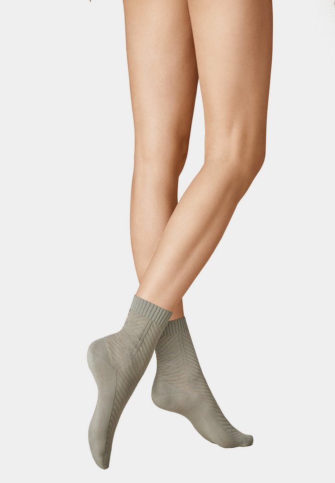 KUNERT Basicsocken Mixed Structure (1-Paar) Kurzsocken mit grafischer Musterung von KUNERT