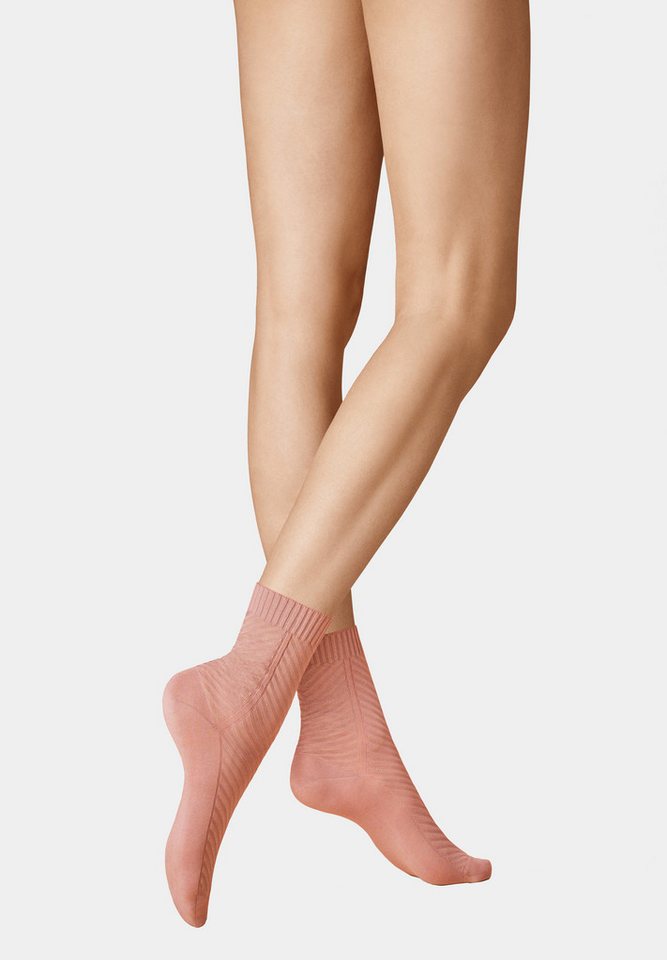 KUNERT Basicsocken Mixed Structure (1-Paar) Kurzsocken mit grafischer Musterung von KUNERT