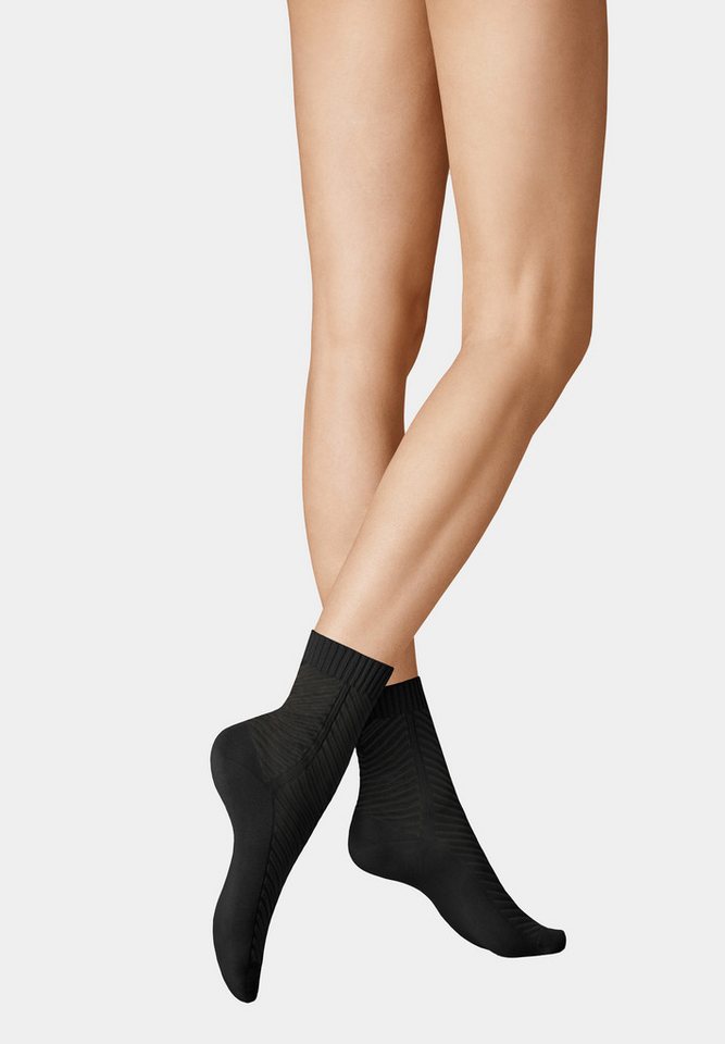 KUNERT Basicsocken Mixed Structure (1-Paar) Kurzsocken mit grafischer Musterung von KUNERT