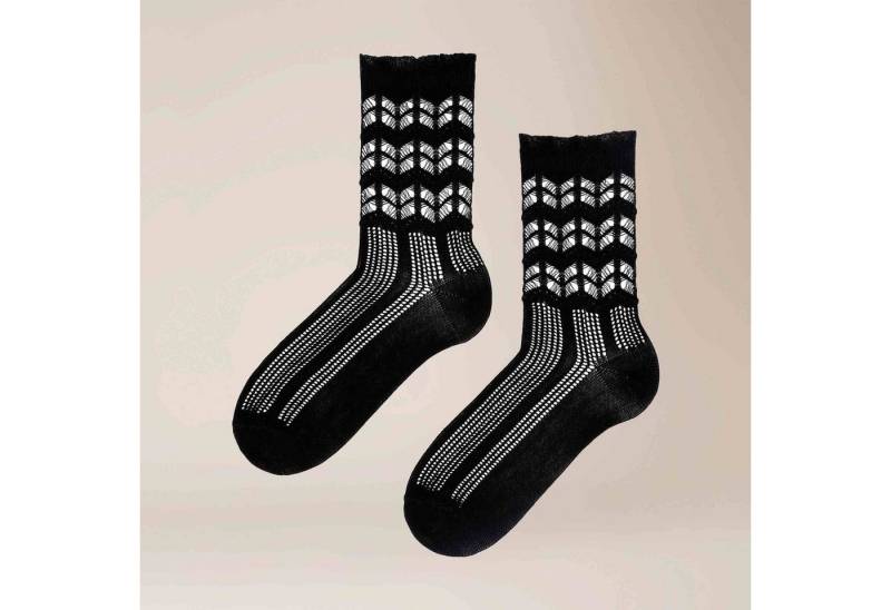 KUNERT Basicsocken Romantic Ajour (1-Paar) Kurzsocken mit Häkelstruktur von KUNERT