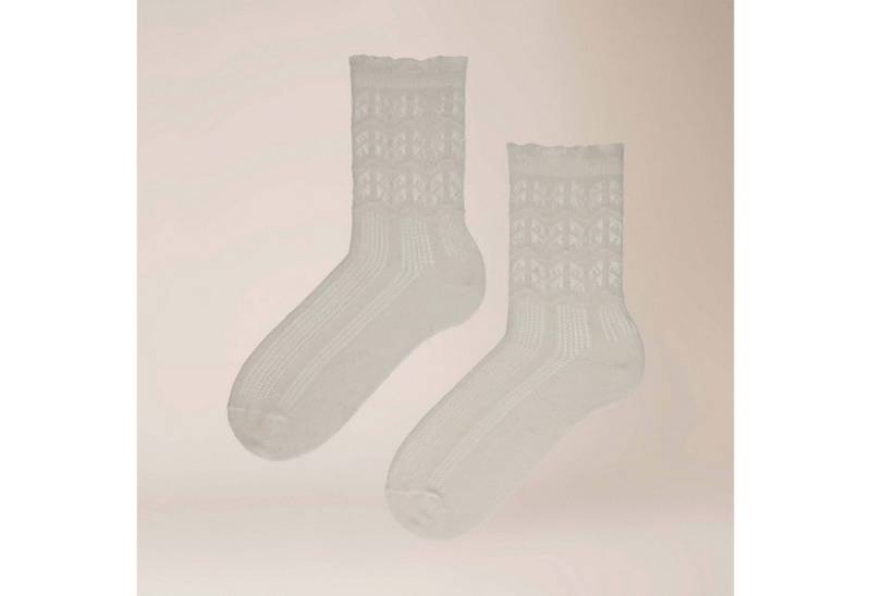 KUNERT Basicsocken Romantic Ajour (1-Paar) Kurzsocken mit Häkelstruktur von KUNERT