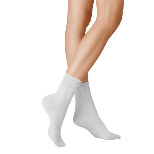 KUNERT Damen Socken Blue biologisch abbaubar White 0010 39/42 von KUNERT