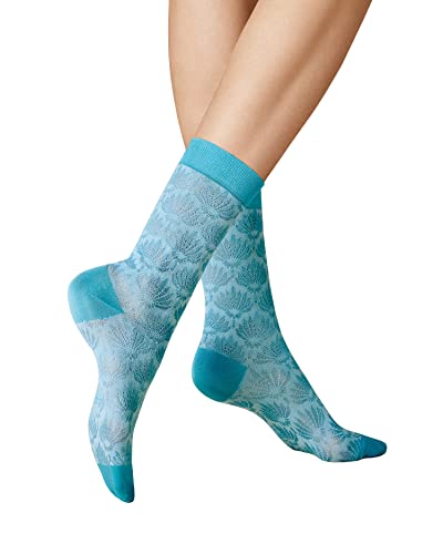 KUNERT Damen Socken Botanical Fashion Light-sky 6740 39/42 von KUNERT