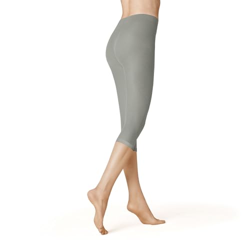 KUNERT Damen Capri Leggings Velvet 40 3/4 Bein 40 DEN Pebble Grey 1240 48/50 von KUNERT