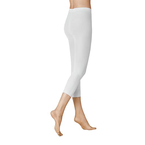 KUNERT Damen Leggings Ease 50 semi-Blickdicht 50 DEN White 0010 38/40 von KUNERT