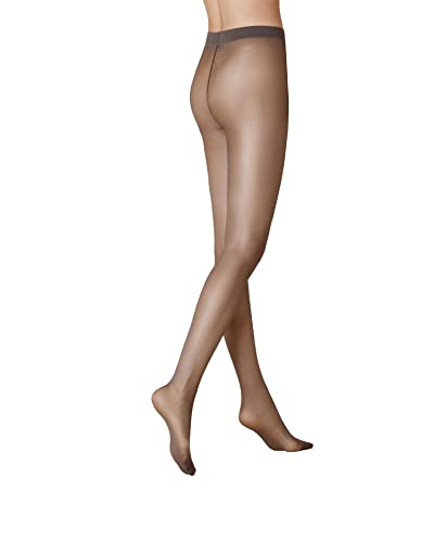 KUNERT Damen Strumpfhose Satin Look 20 transparent glänzend 20 DEN Platin 0920 48/50 von KUNERT