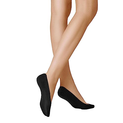 KUNERT Damen Füßlinge Liz Ballerina antirutsch Black 0070 39/40 von KUNERT