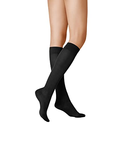 KUNERT Damen Kniestrümpfe Fly&Care® Stützklasse III effektive Stützwirkung 30 DEN Black 0070 37-38 von KUNERT