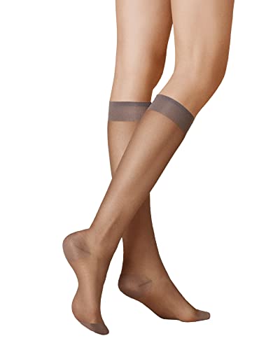 KUNERT Damen Kniestrümpfe Glatt & Softig 20 hautfreundlich 20 DEN Graphit 0420 35-38 von KUNERT