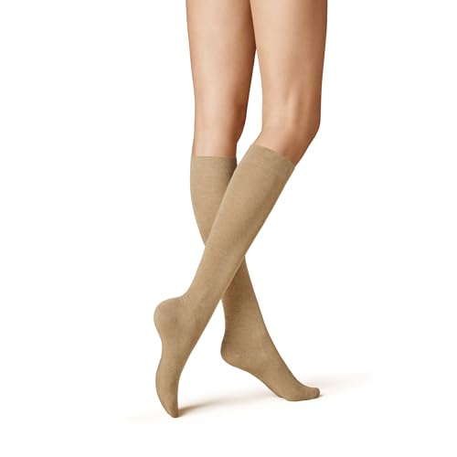 KUNERT Damen Kniestrümpfe Liz wärmend Beige-mel. 8320 39-42 von KUNERT