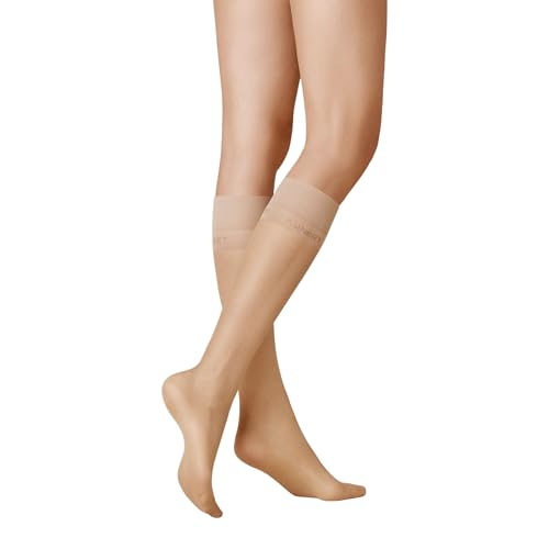 KUNERT Damen Kniestrümpfe Perfect Shine 15 Teint 3520 39-42 von KUNERT