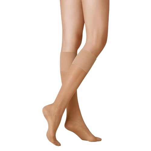 KUNERT Damen Kniestrümpfe Super Control 40 leichte Stützwirkung Klasse I 40 DEN tan 1003 35-38 von KUNERT