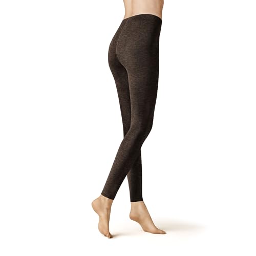 KUNERT Damen Leggings Liz ohne Gummifäden Brown-Mel. 8210 38/40 von KUNERT