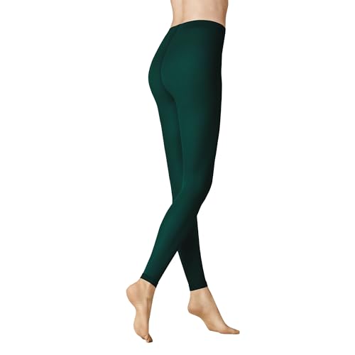 KUNERT Damen Leggings Velvet 40 weiches Abschlußbündchen 40 DEN Night-Green 40-42 von KUNERT